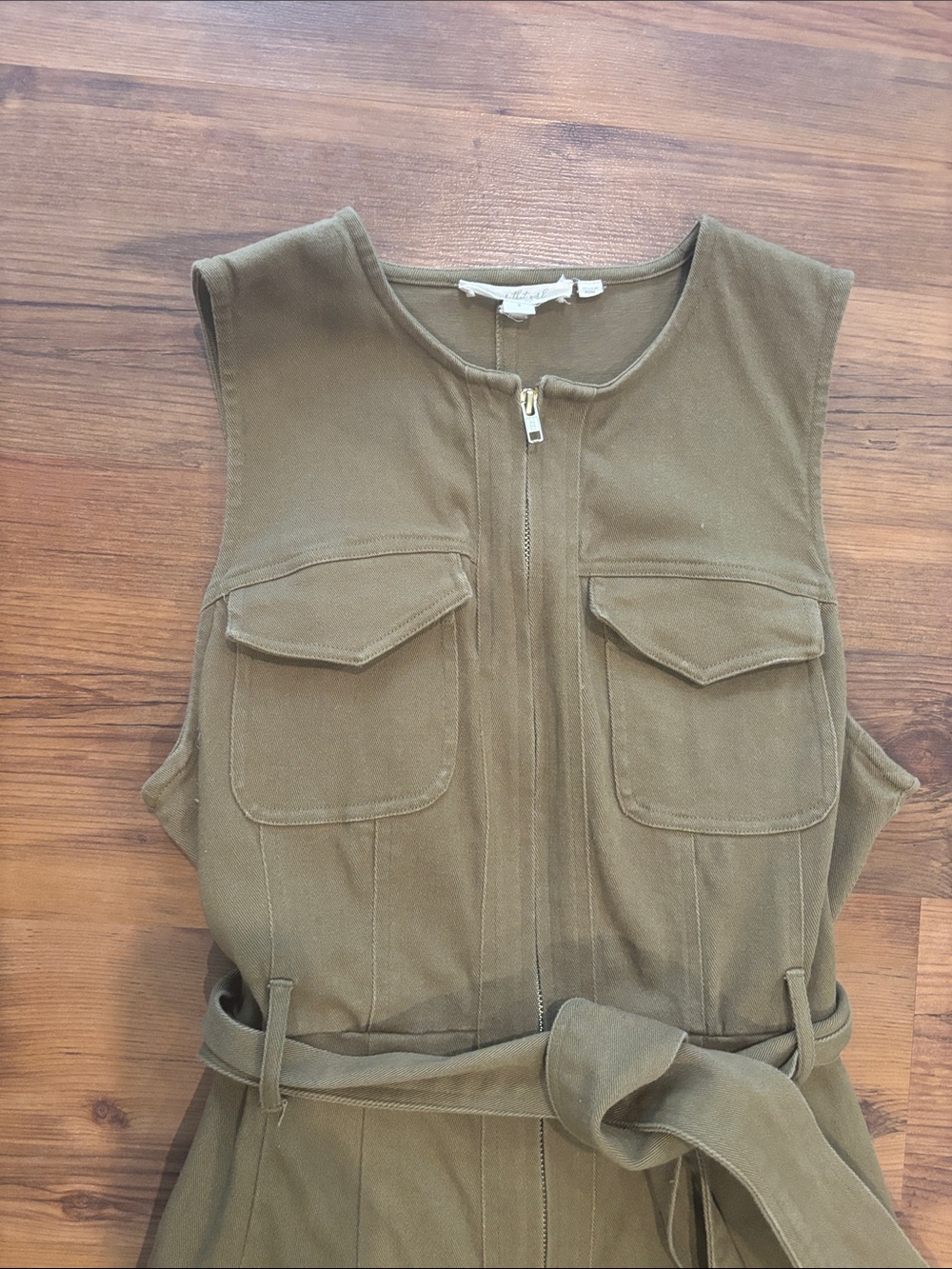 Anthropologie Green Wide legged Jumpsuit - Picture 2 of 8